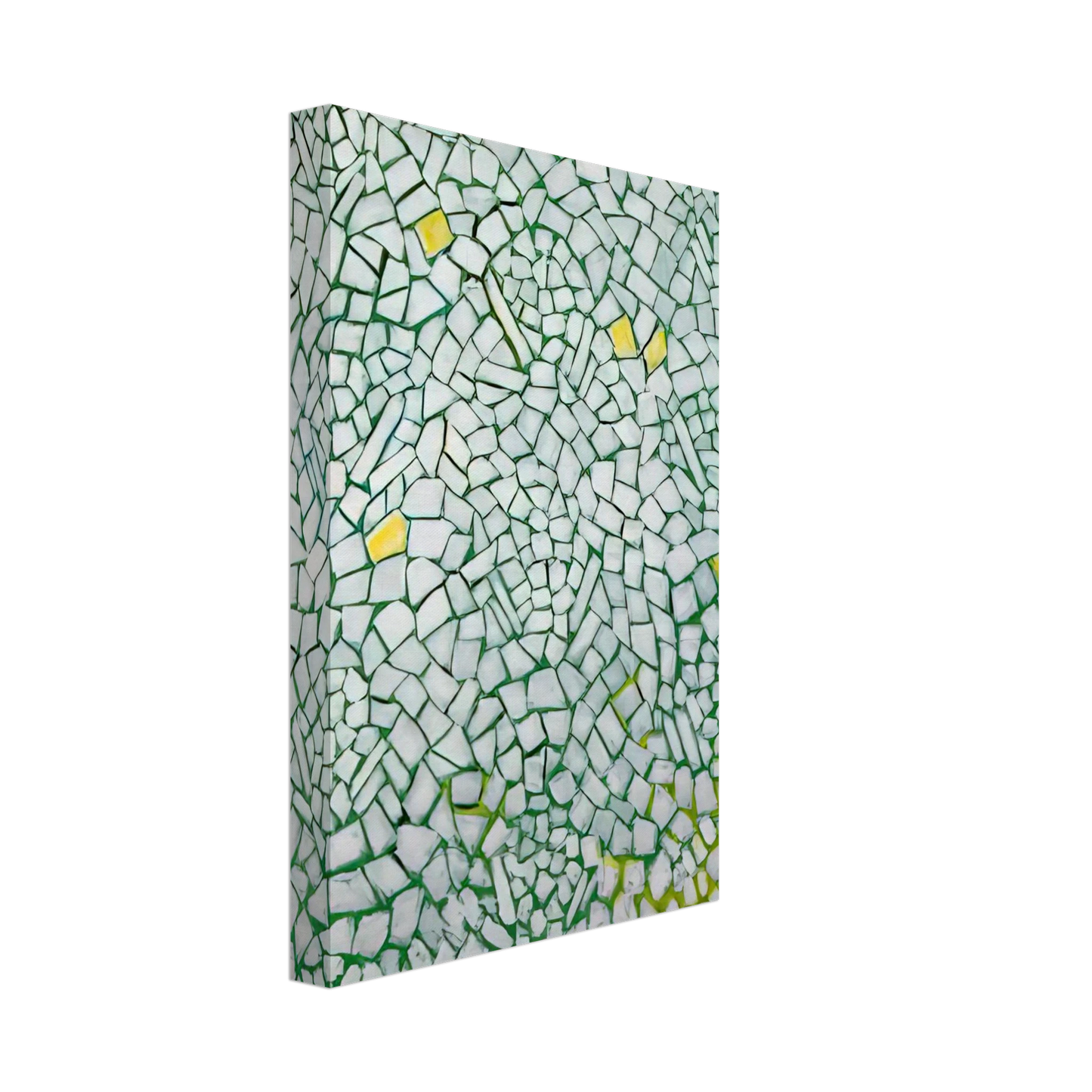 Alma Woodsey Thomas - WHITE ROSES SING AND SING 1976 Canvas - 70x100 cm / 28x40 inches-canvas