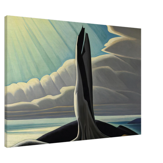 Lawren Harris - North Shore, Lake Superior - 1926 Canvas - 20x30 cm / 8x12 inches-canvas
