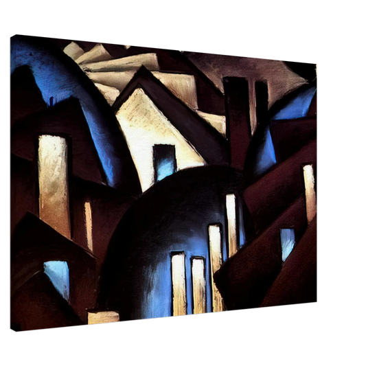 Arthur Dove - Nature Symbolized or Reefs - 1924 Canvas - 20x30 cm / 8x12 inches-canvas