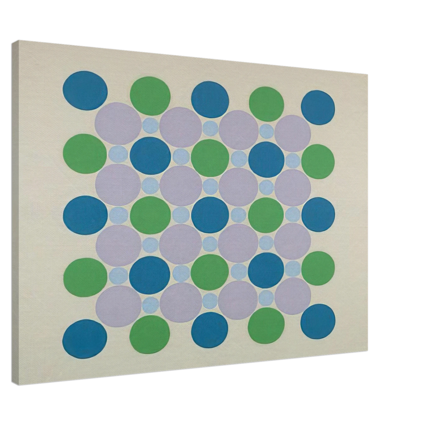 Thomas Downing - Four Blue Five - 1962 Canvas - 20x30 cm / 8x12 inches-canvas