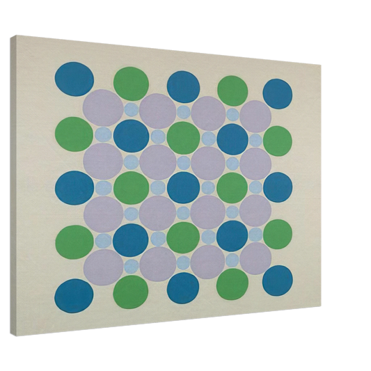 Thomas Downing - Four Blue Five - 1962 Canvas - 20x30 cm / 8x12 inches-canvas
