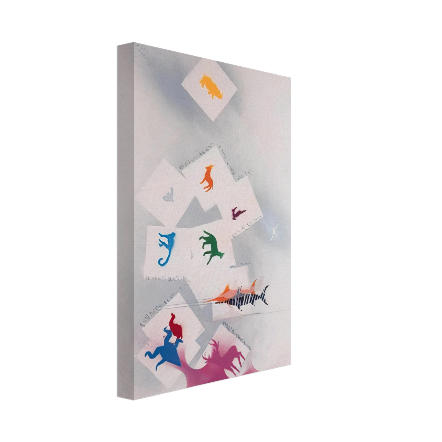 Alighiero Boetti - UNTITLED 2 Canvas - 70x100 cm / 28x40 inches-canvas