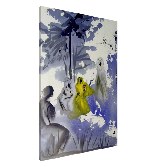 Salvador Dali - FAMILIA RUTH MOABITIDIS 1964 Canvas - 20x30 cm / 8x12 inches-canvas