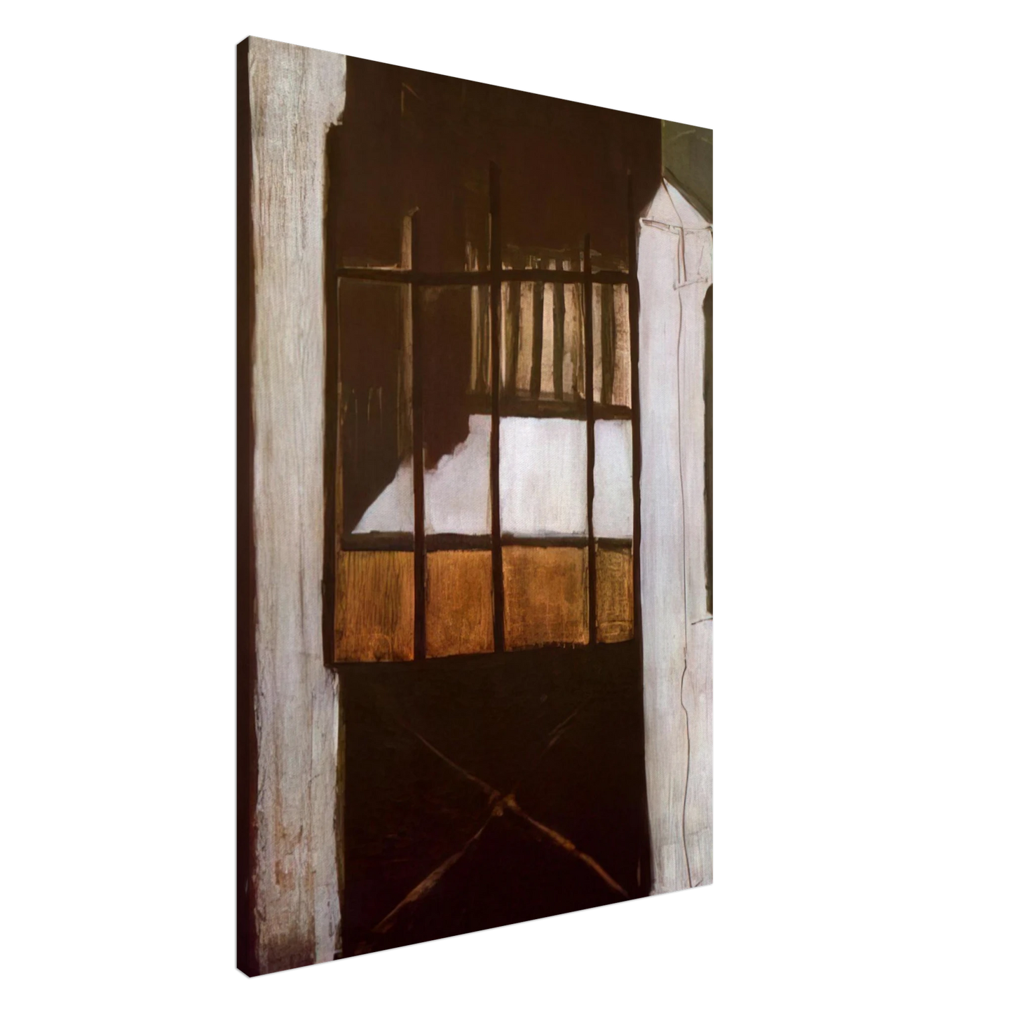 Maria Helena Vieira da Silva - Villa des Camelias - 1932 Canvas - 20x30 cm / 8x12 inches-canvas