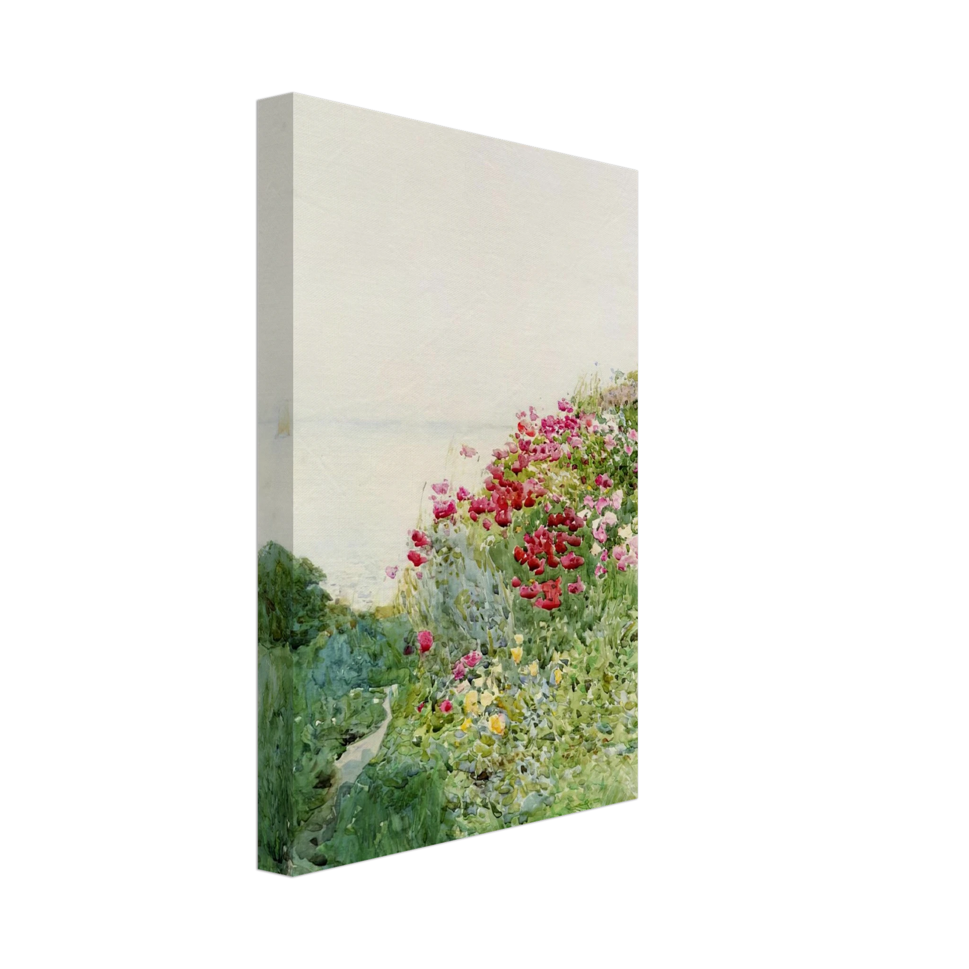 Childe Hassam - Field of Poppies, Isles of Shaos, Appledore Canvas - 70x100 cm / 28x40 inches-canvas