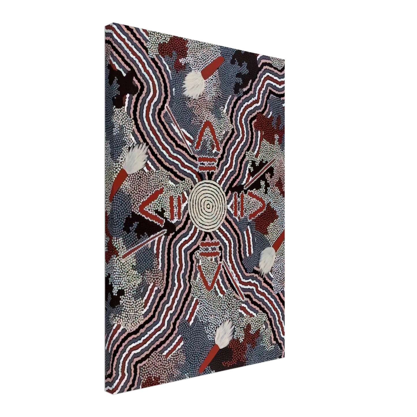 Clifford Possum Tjapaltjarri - Untitled - 1997 Canvas - 40x60 cm / 16x24 inches-canvas