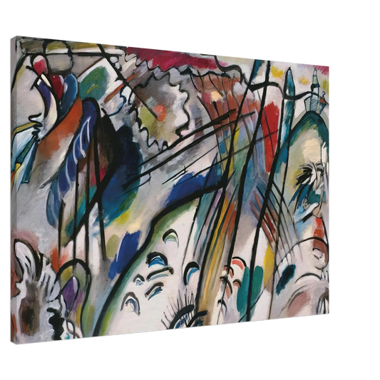 Wassily Kandinsky - IMPROVISATION 28 SECOND VERSION 1912 Canvas - 20x30 cm / 8x12 inches-canvas