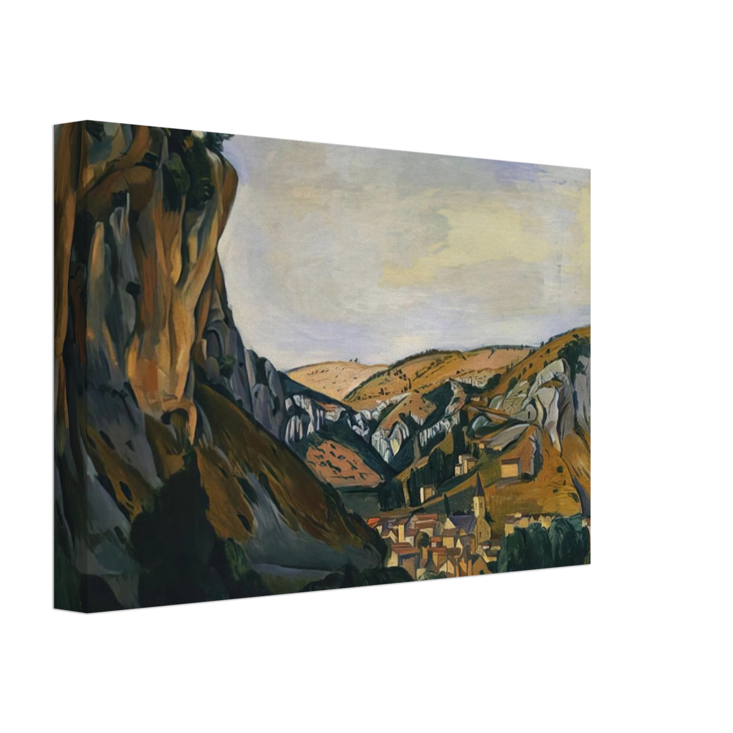 Andre Derain - VALLEY OF THE LOT AT VERS 1912 Canvas - 40x60 cm / 16x24 inches-canvas