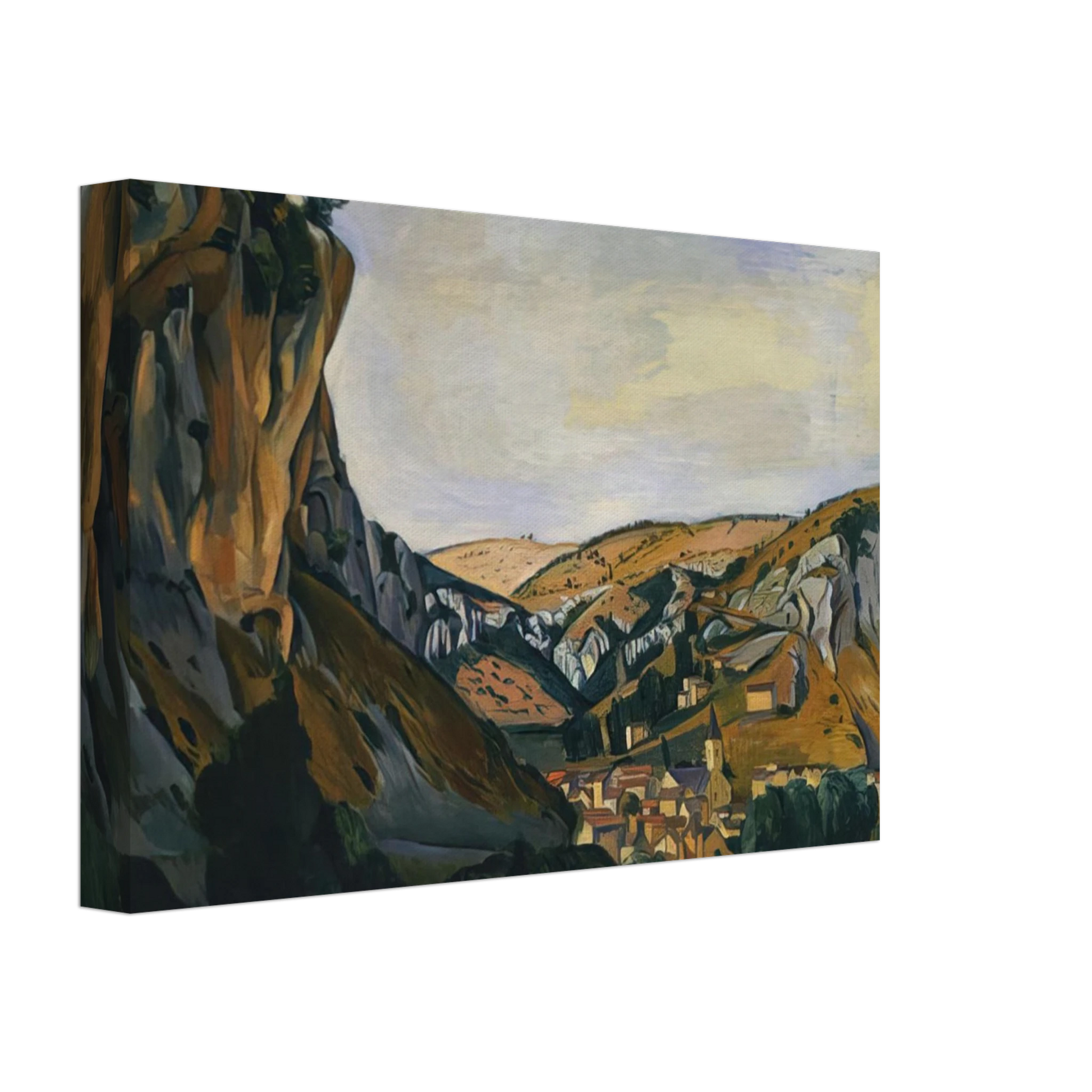 Andre Derain - VALLEY OF THE LOT AT VERS 1912 Canvas - 40x60 cm / 16x24 inches-canvas