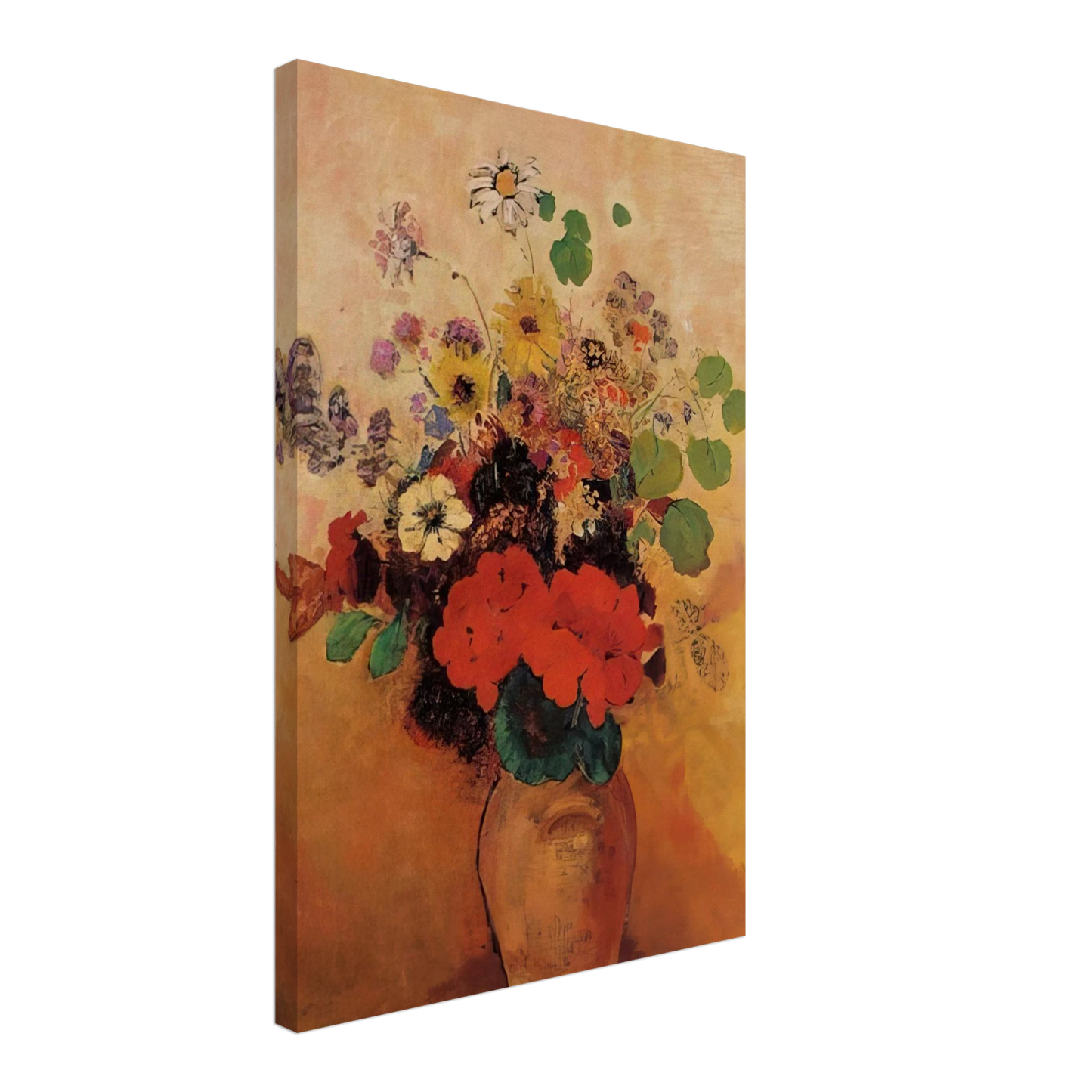Odilon Redon - VASE OF FLOWERS 5 Canvas - 70x100 cm / 28x40 inches-canvas