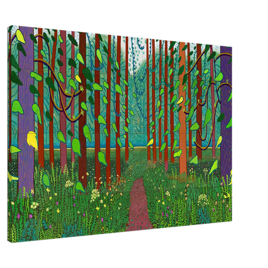 David Hockney - David Hockney Canvas - 20x30 cm / 8x12 inches-canvas