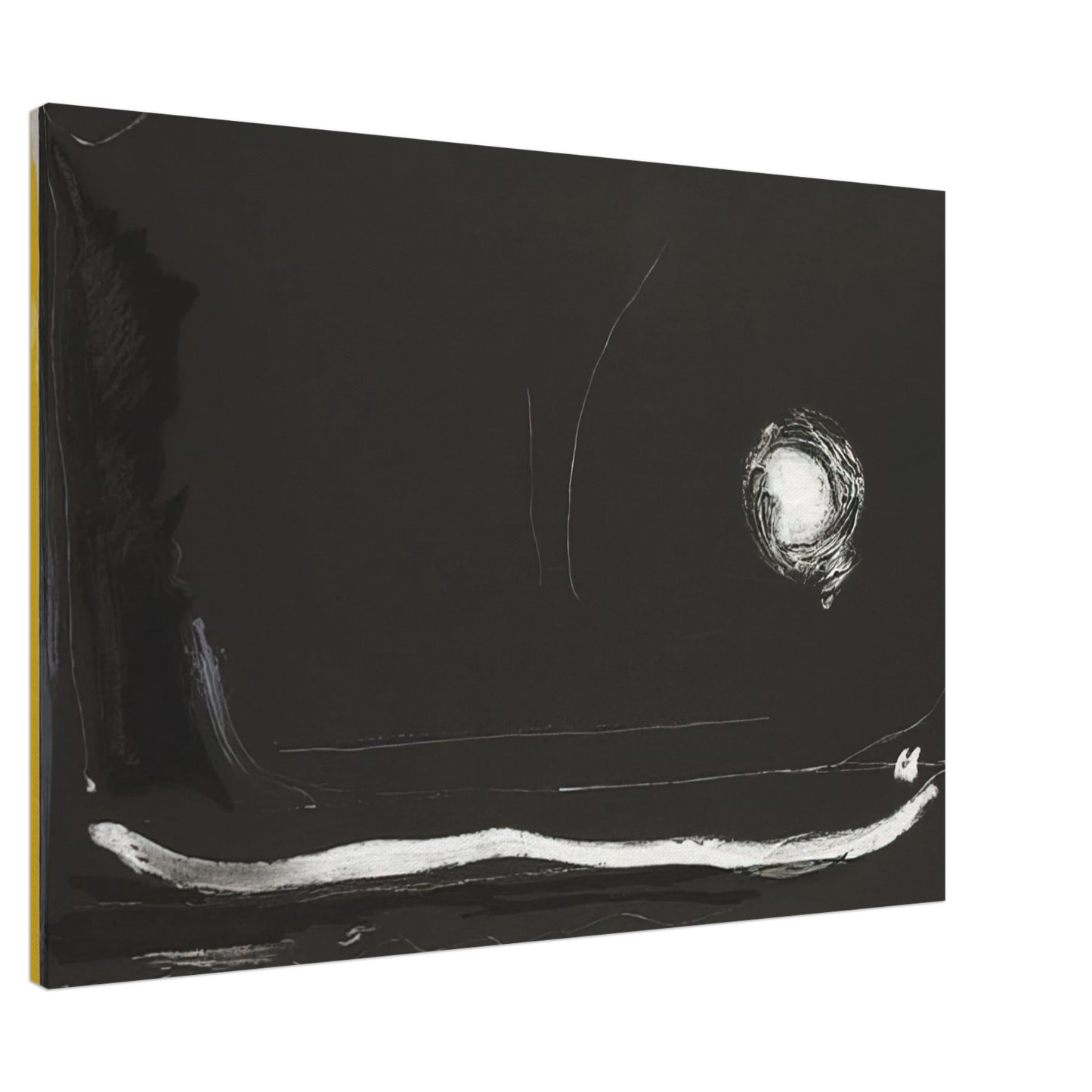 Helen Frankenthaler - Yellow Jack - 1985 Canvas - 20x30 cm / 8x12 inches-canvas