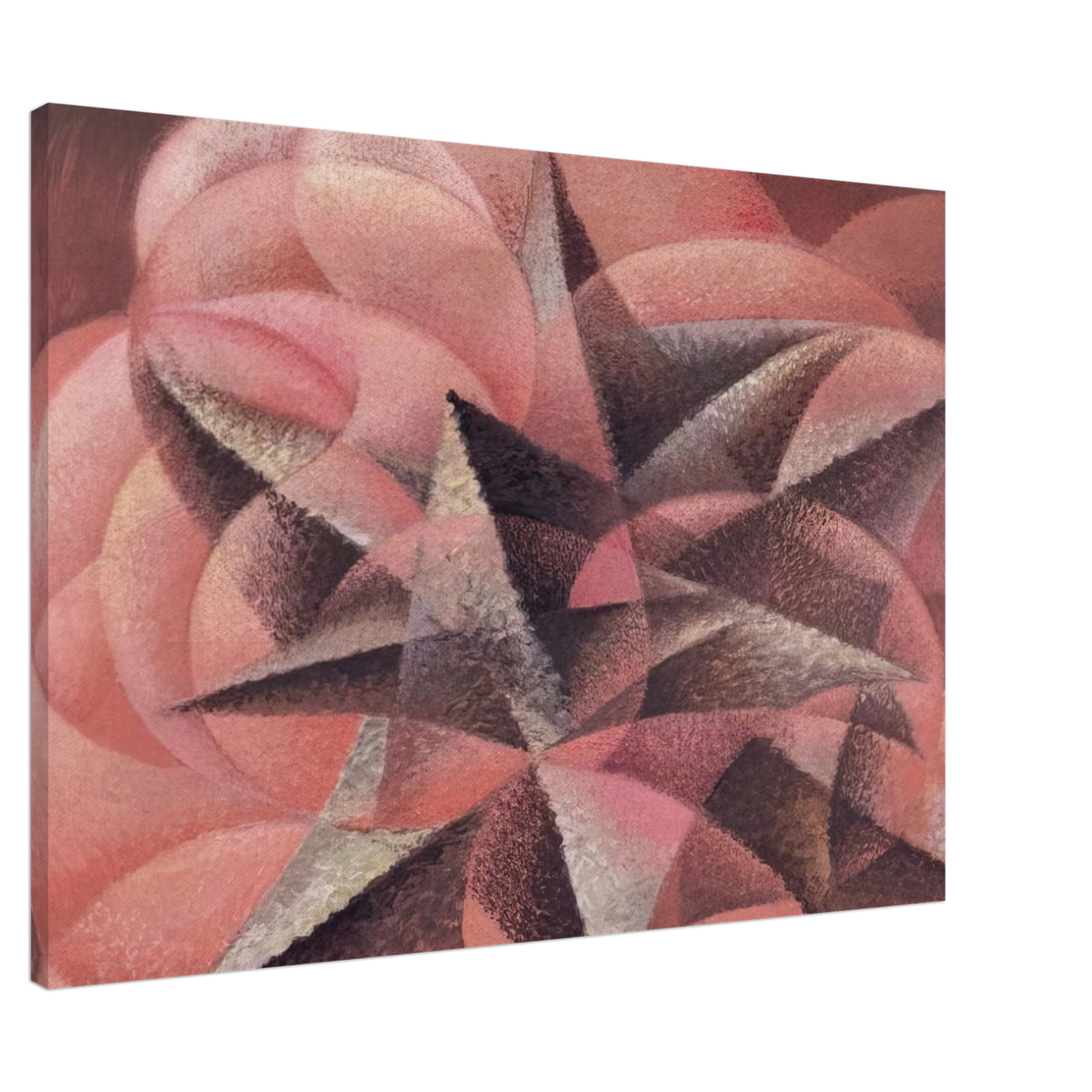 Gerardo Dottori - Armonie di forme contrarie - 1935 Canvas - 20x30 cm / 8x12 inches-canvas