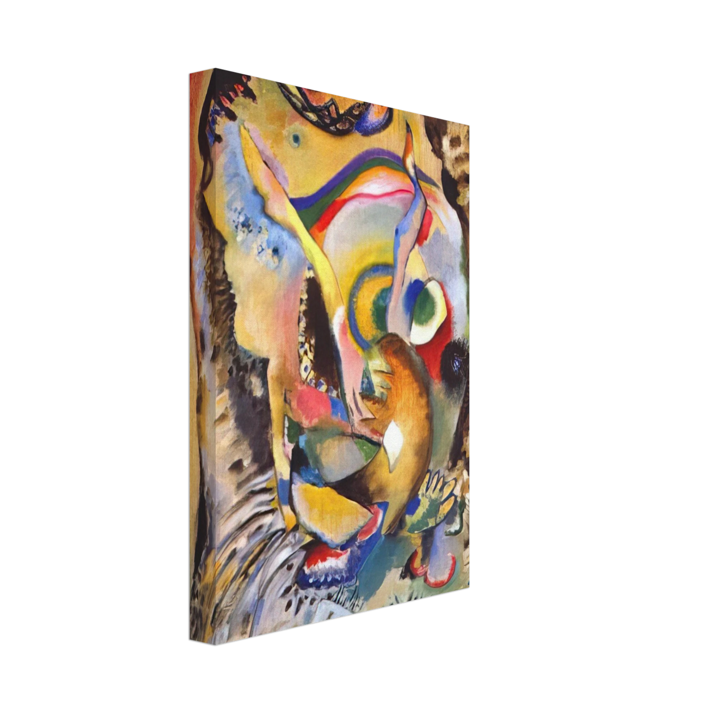 Wassily Kandinsky - PAINTING ON LIGHT GROUND 1916 Canvas - 70x100 cm / 28x40 inches-canvas