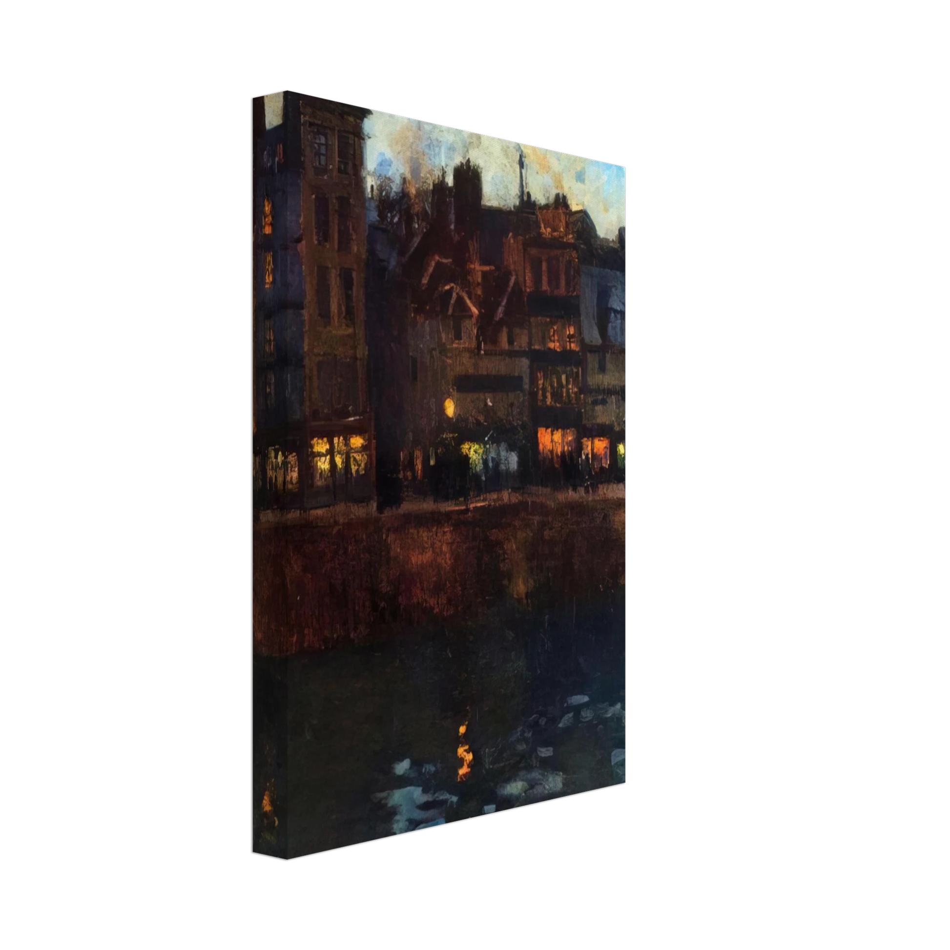 Raoul Dufy - PIER OF LE HAVRE IN THE EVENING 1901 Canvas - 70x100 cm / 28x40 inches-canvas