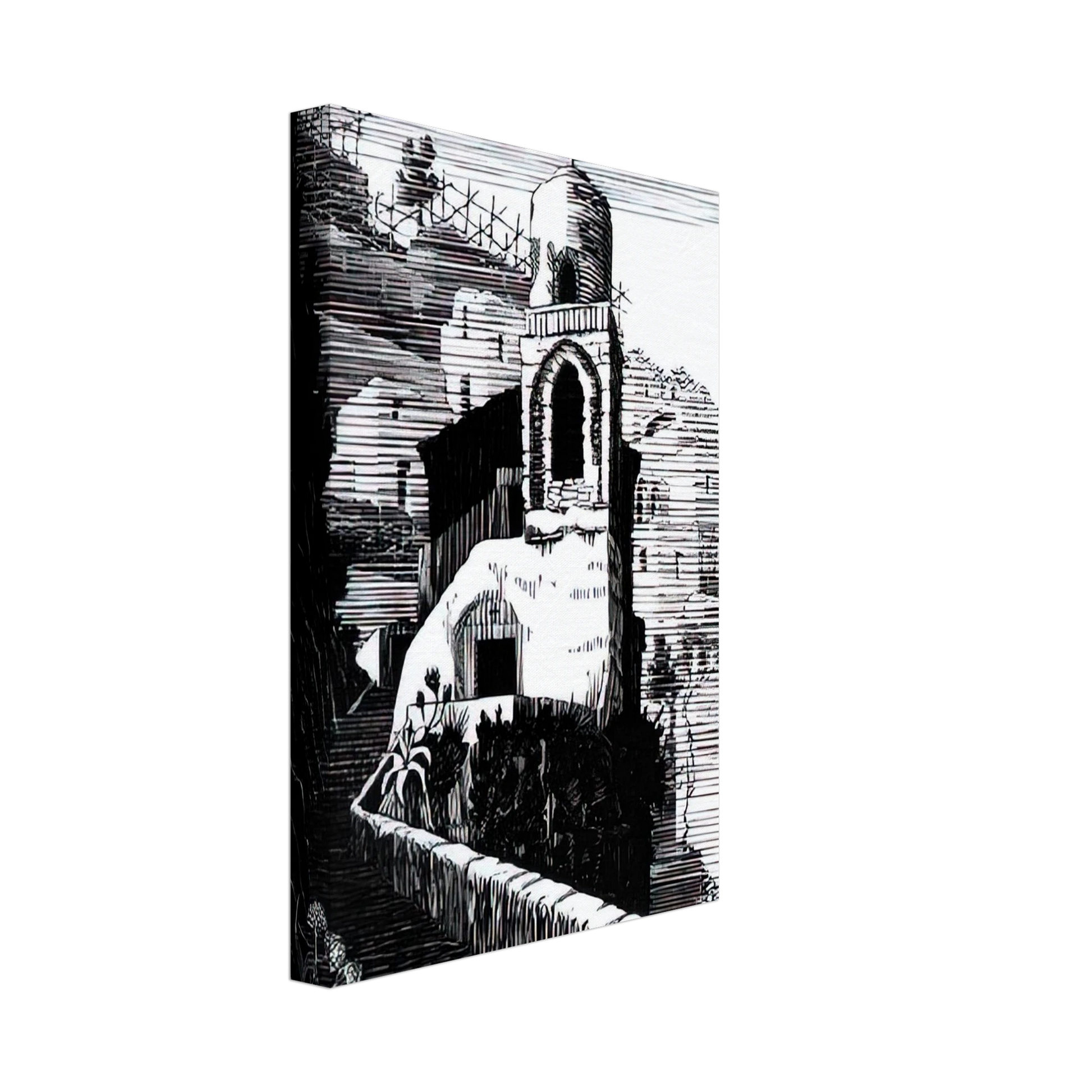 MC Escher - SAN GIOVANNI RAVELLO FEBRUARY 1932 1932 Canvas - 40x60 cm / 16x24 inches-canvas