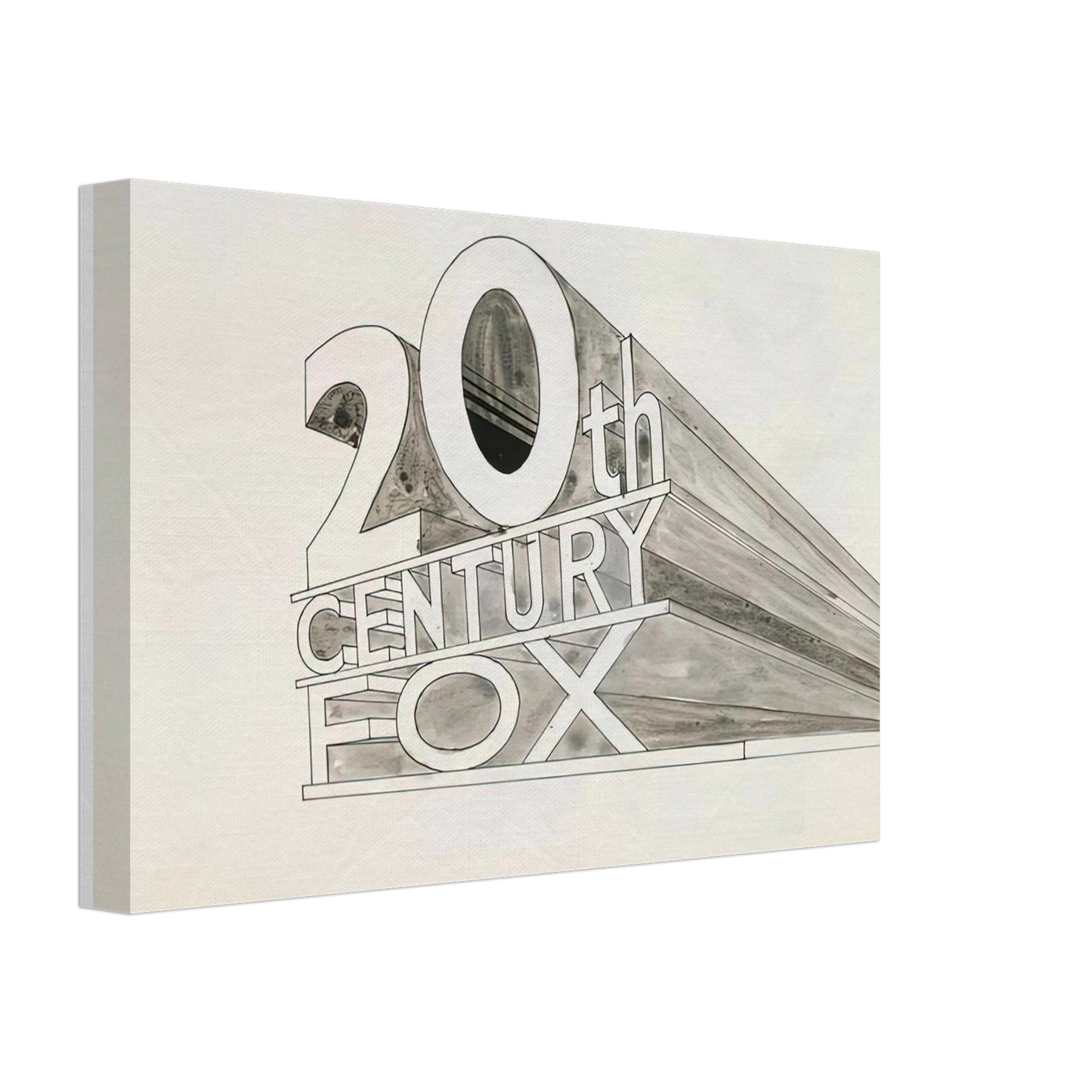 Edward Ruscha - TRADEMARK STUDY 5 1962 Canvas - 70x100 cm / 28x40 inches-canvas