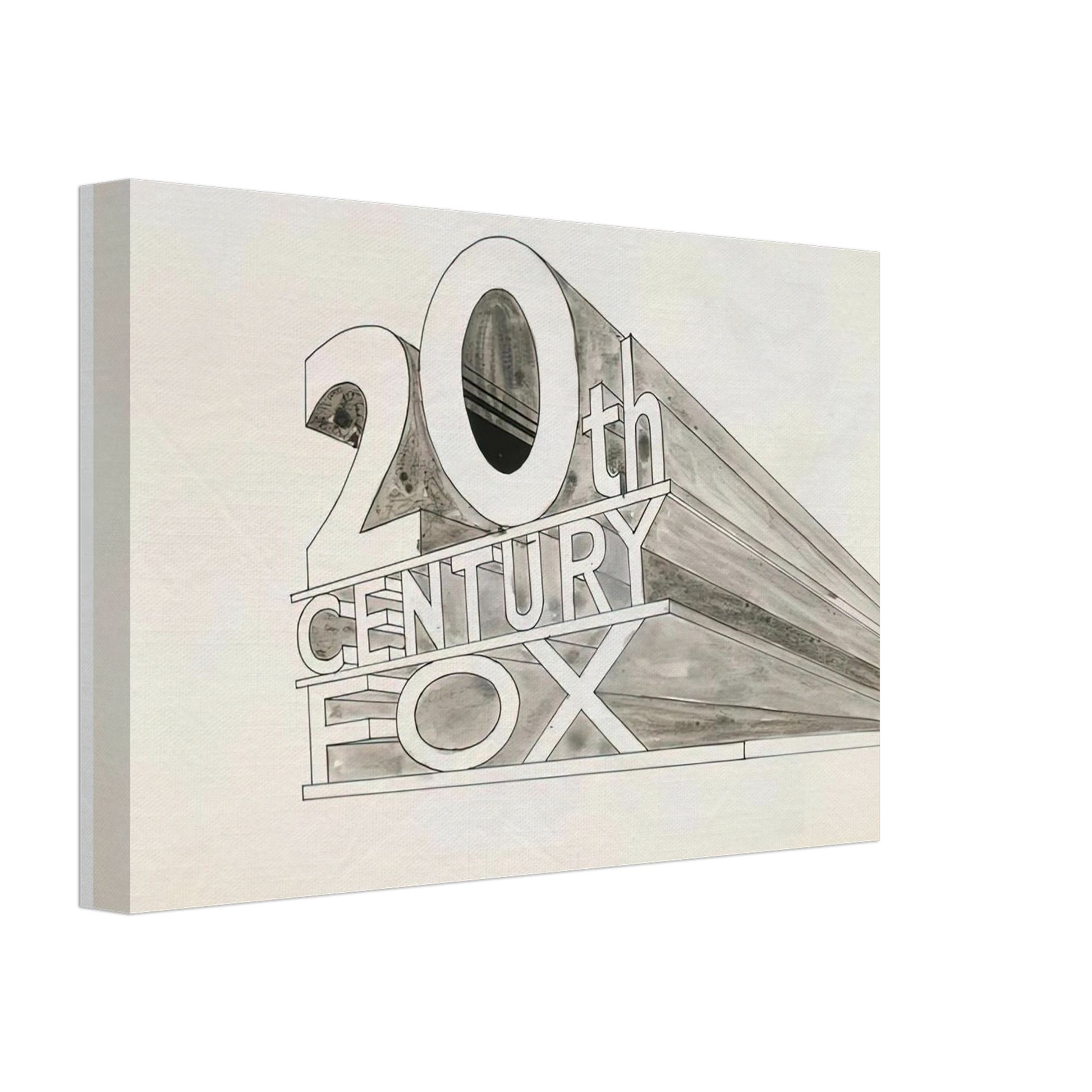 Edward Ruscha - TRADEMARK STUDY 5 1962 Canvas - 70x100 cm / 28x40 inches-canvas