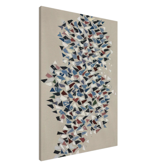 Robert Goodnough - Shapes Group - 1987 Canvas - 20x30 cm / 8x12 inches-canvas