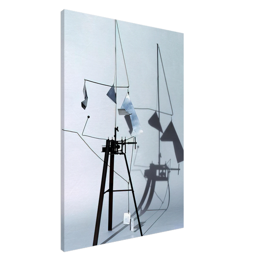 Bruno Munari - Useless Machine Arrhythmic Carousel - 1953 Canvas - 20x30 cm / 8x12 inches-canvas