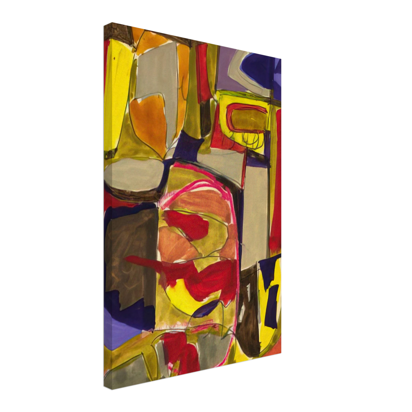 Will Barnet - Untitled - 1957 Canvas - 70x100 cm / 28x40 inches-canvas