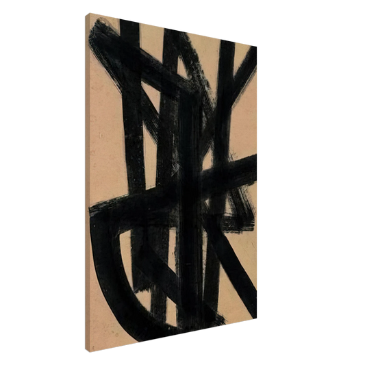 Pierre Soulages - Brou de noix 65 x 50 cm, 1948 - 1948 Canvas - 20x30 cm / 8x12 inches-canvas