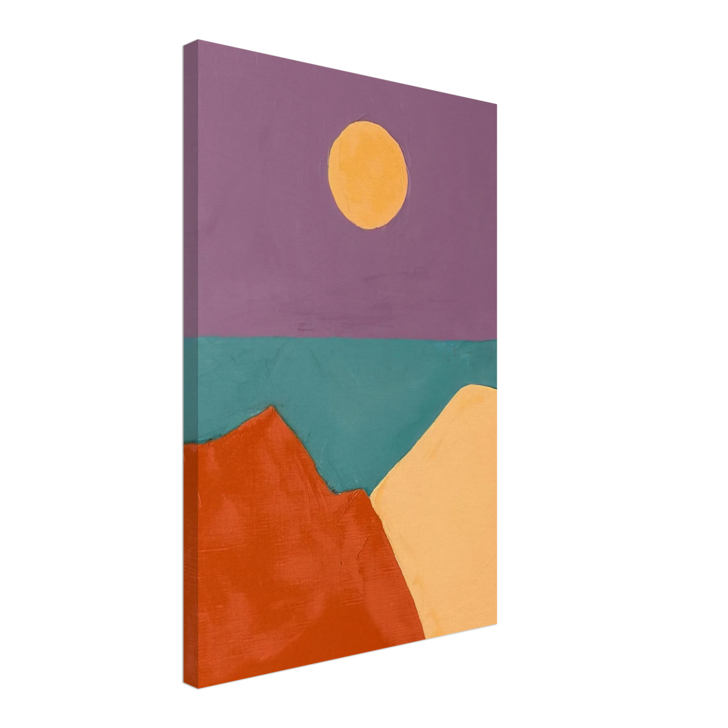 Etel Adnan - Untitled - 2015 Canvas - 70x100 cm / 28x40 inches-canvas