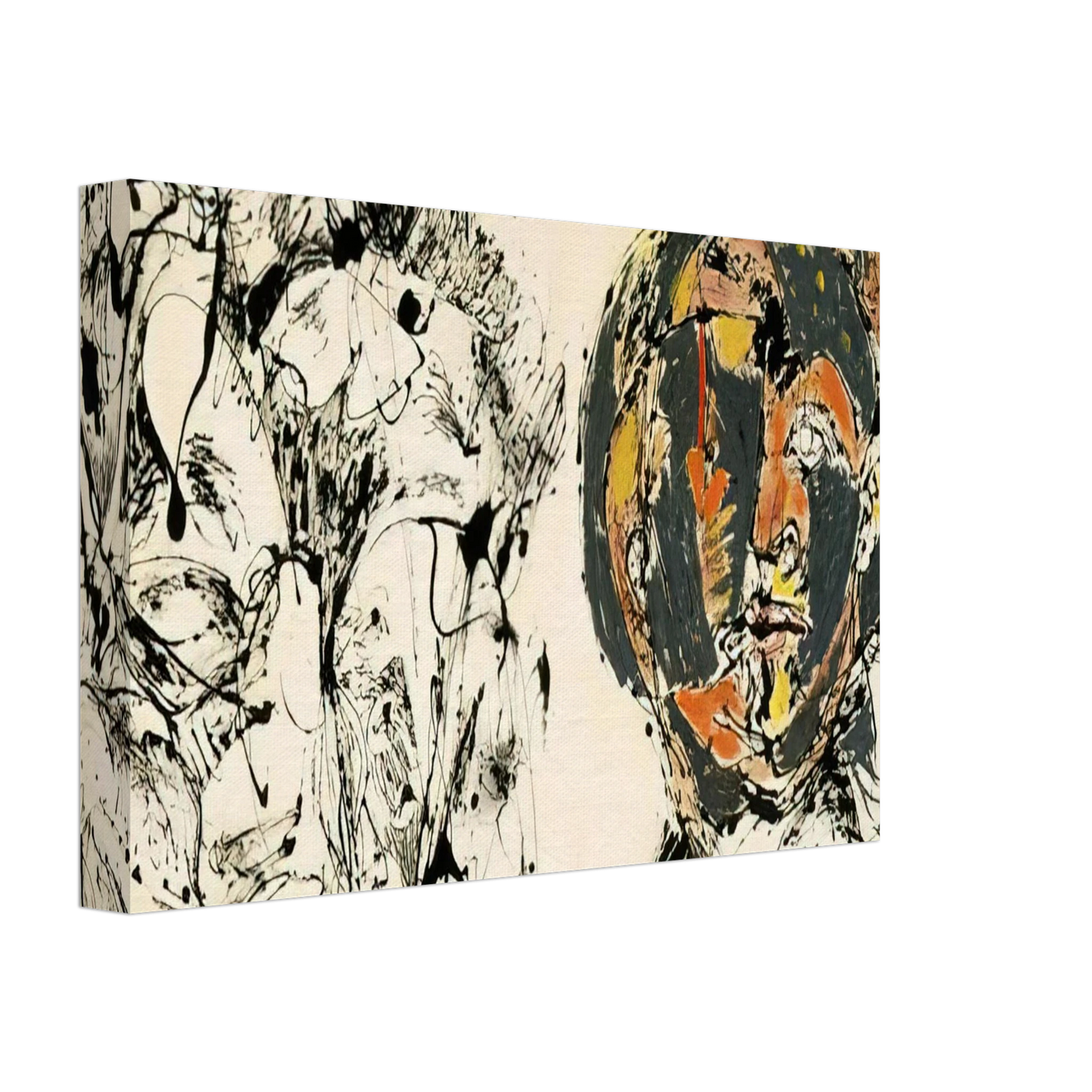 Jackson Pollock - PORTRAIT AND A DREAM 1953 Canvas - 70x100 cm / 28x40 inches-canvas