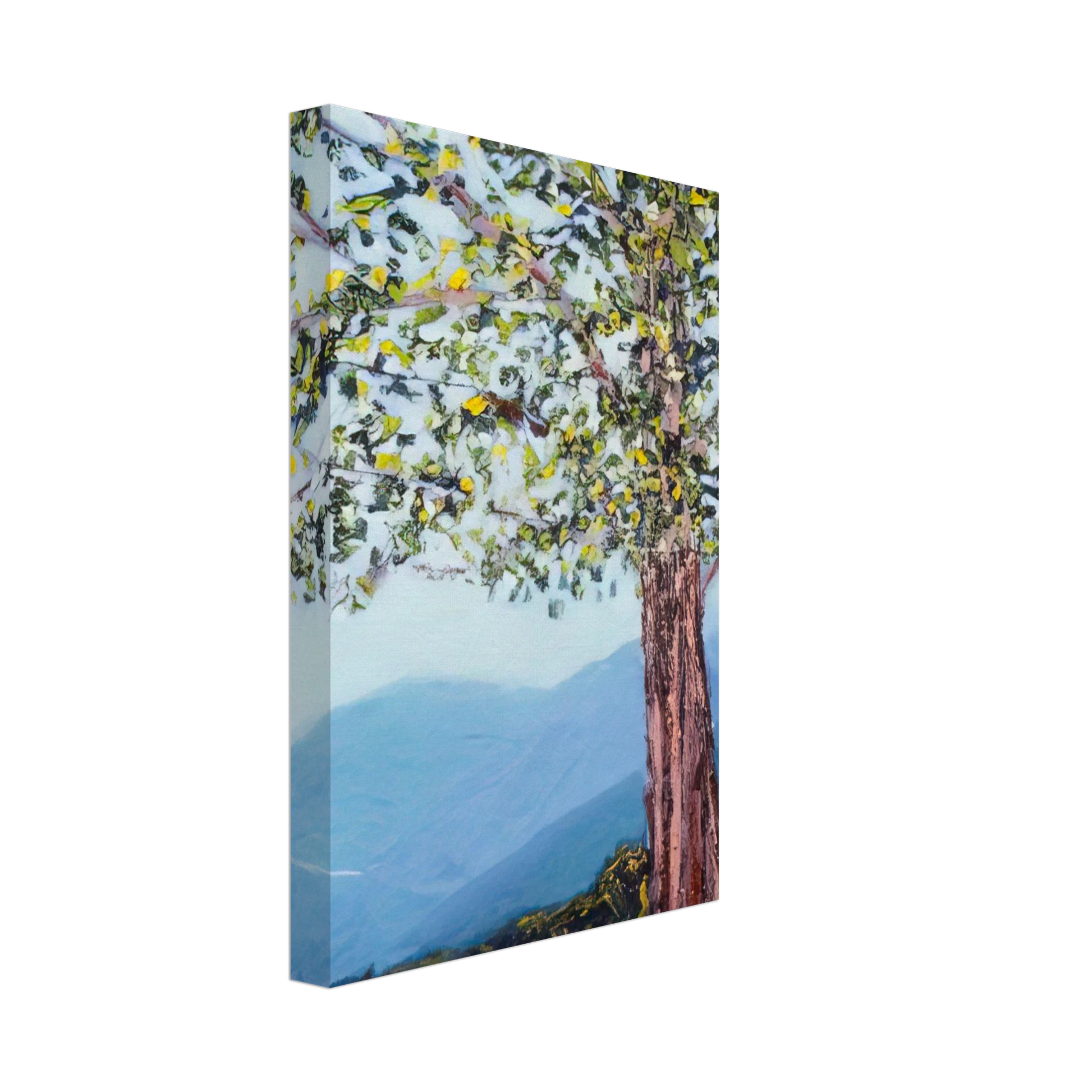 Ronnie Landfield - The Tree - 1984 Canvas - 70x100 cm / 28x40 inches-canvas