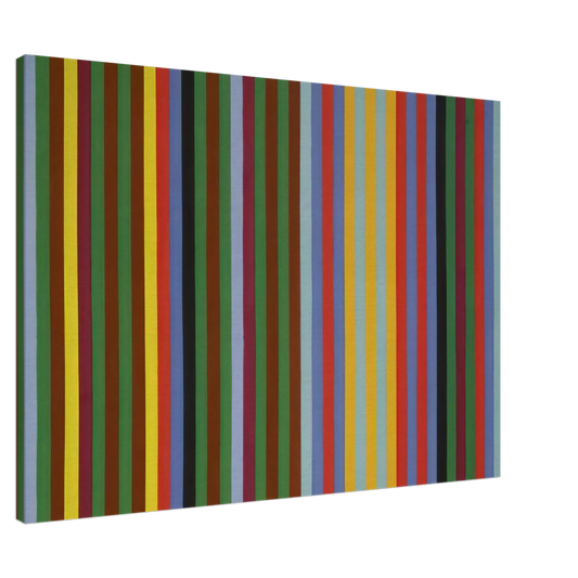 Gene Davis - Circus Sounds - 1967 Canvas - 20x30 cm / 8x12 inches-canvas