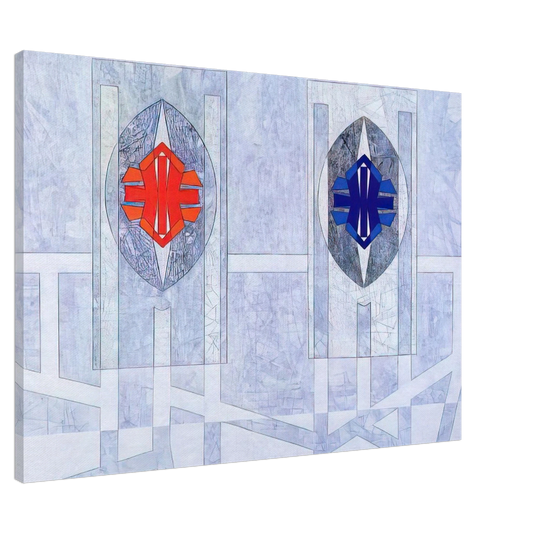 Jimmy Ernst - Twice - 1972 Canvas - 20x30 cm / 8x12 inches-canvas