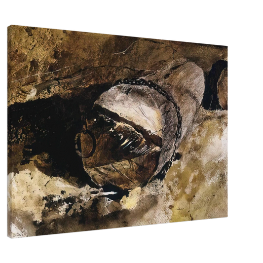 Andrew Wyeth - LOG CHAIN Canvas - 20x30 cm / 8x12 inches-canvas