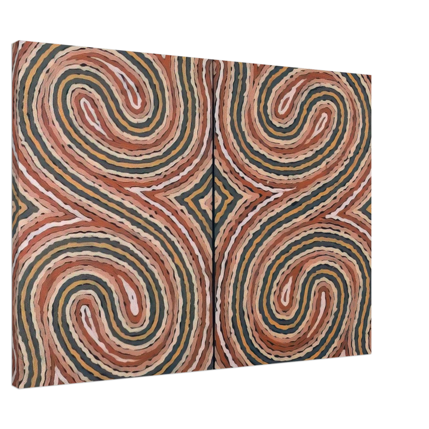 Clifford Possum Tjapaltjarri - Worm Dreaming - 1999 Canvas - 20x30 cm / 8x12 inches-canvas