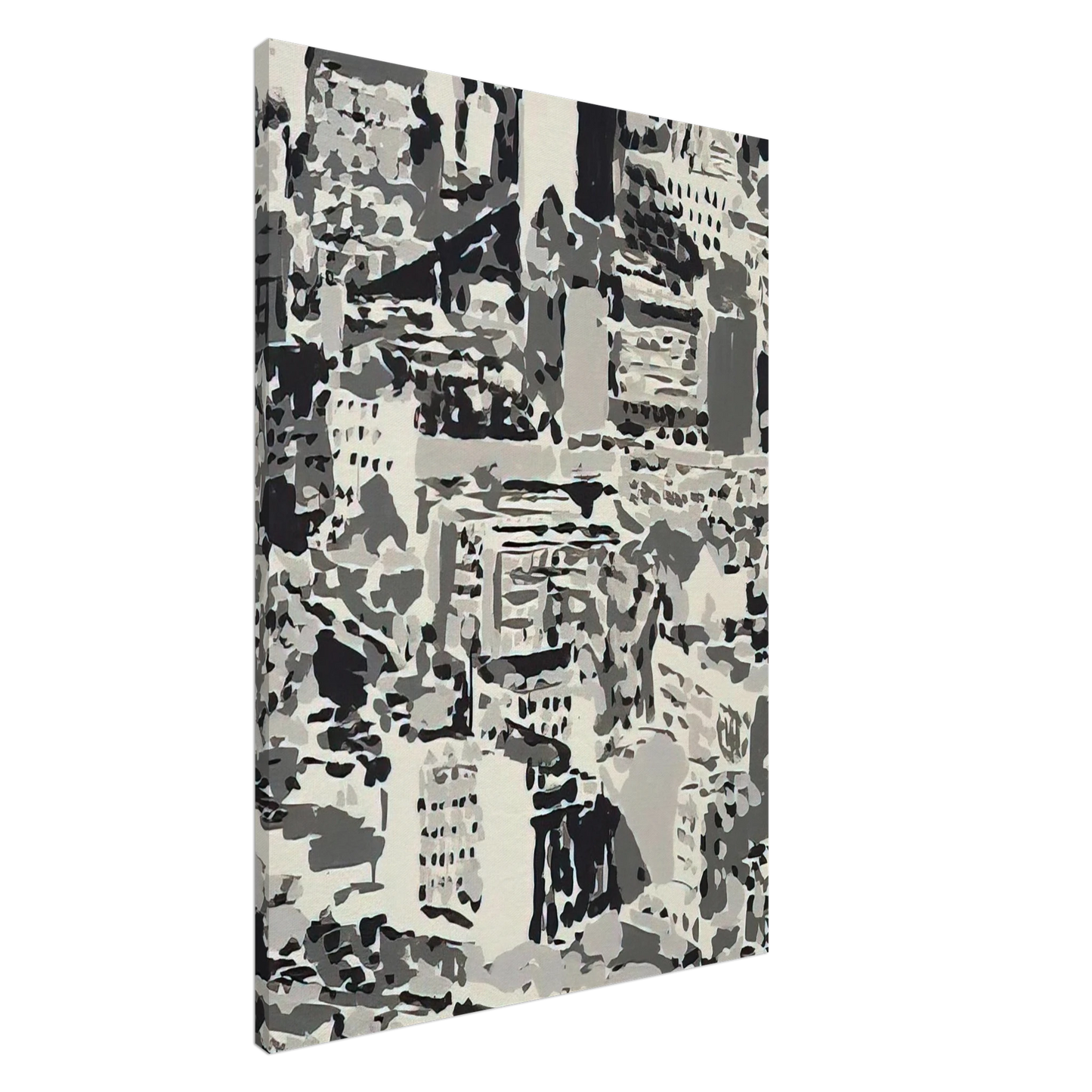 Gerhard Richter - TOWNSCAPE 1969 Canvas - 20x30 cm / 8x12 inches-canvas