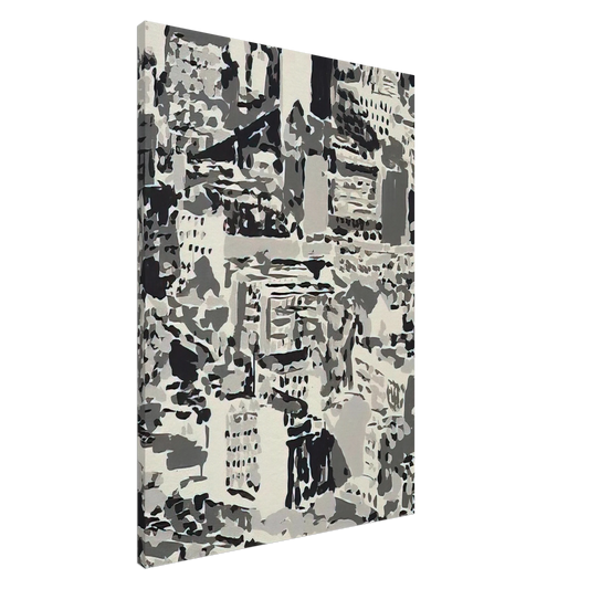 Gerhard Richter - TOWNSCAPE 1969 Canvas - 20x30 cm / 8x12 inches-canvas