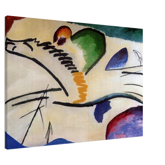 Wassily Kandinsky - LYRICAL LYRICS 1911 Canvas - 20x30 cm / 8x12 inches-canvas