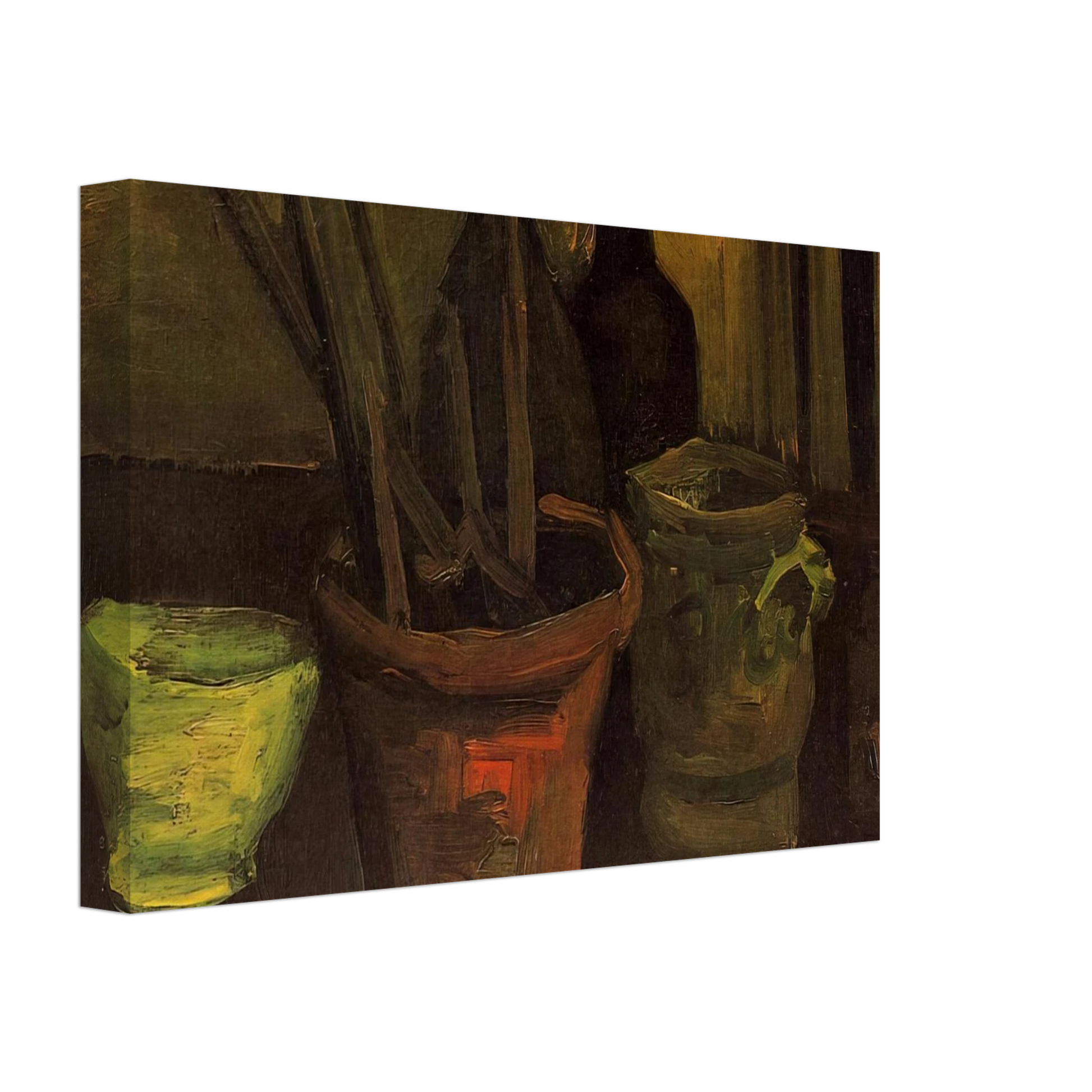 Vincent van Gogh - Still Life of Paintbrushes in a Flowerpot Canvas - 40x60 cm / 16x24 inches-canvas