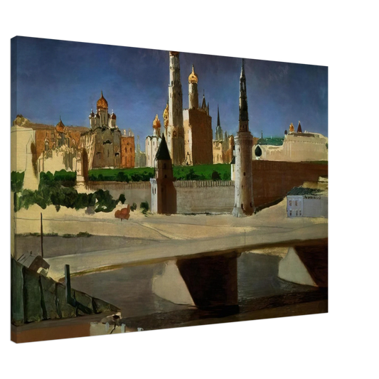 Arkhyp Kuindzhi - View of the Kremlin from the Zamoskvorechye District Canvas - Default Title-canvas