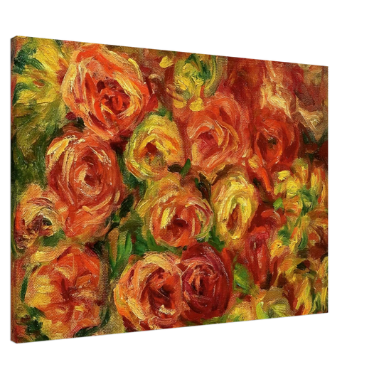 Pierre-Auguste Renoir - Armful of Roses Canvas - 20x30 cm / 8x12 inches-canvas