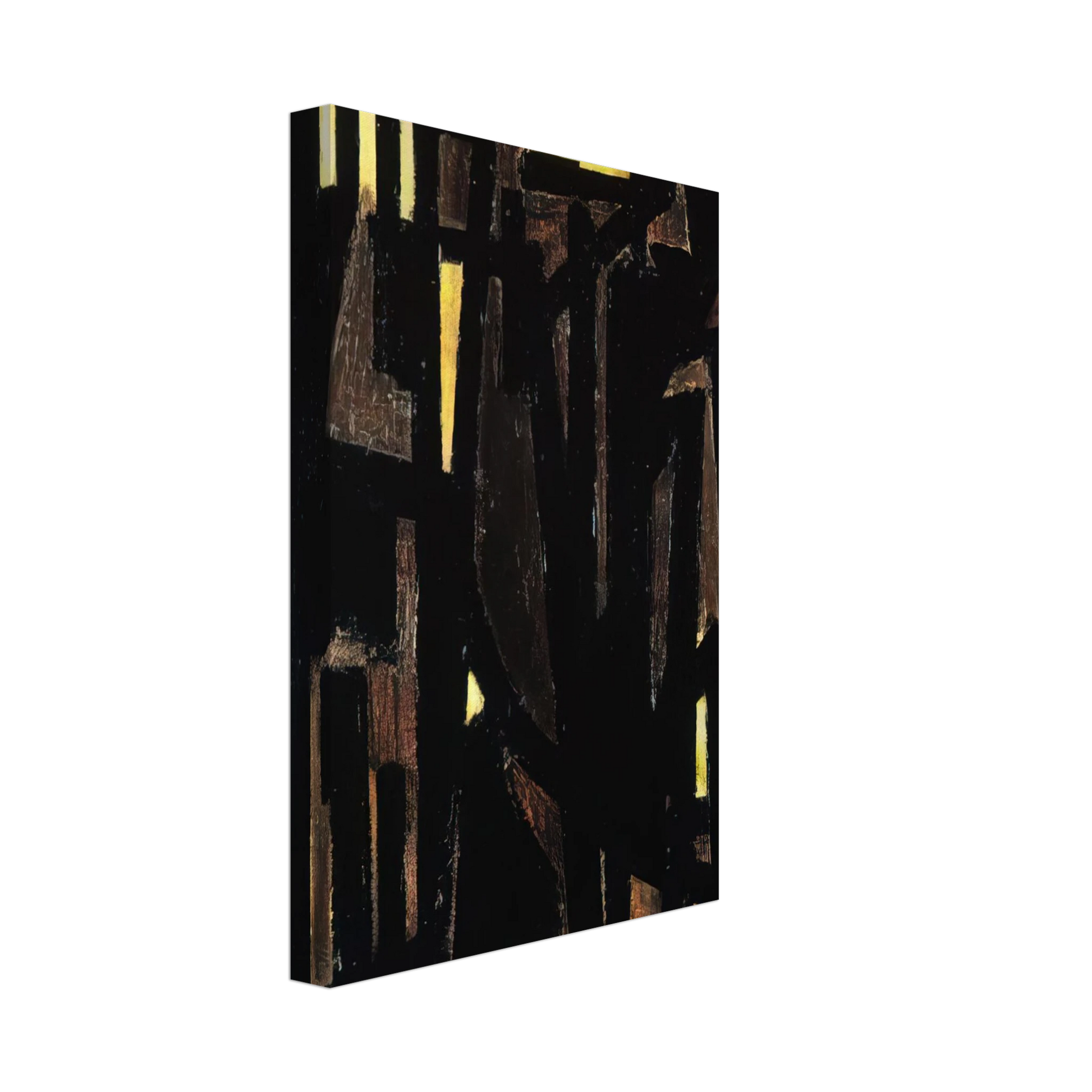 Pierre Soulages - Peinture 146 x 114 cm, 1950 - 1950 Canvas - 70x100 cm / 28x40 inches-canvas