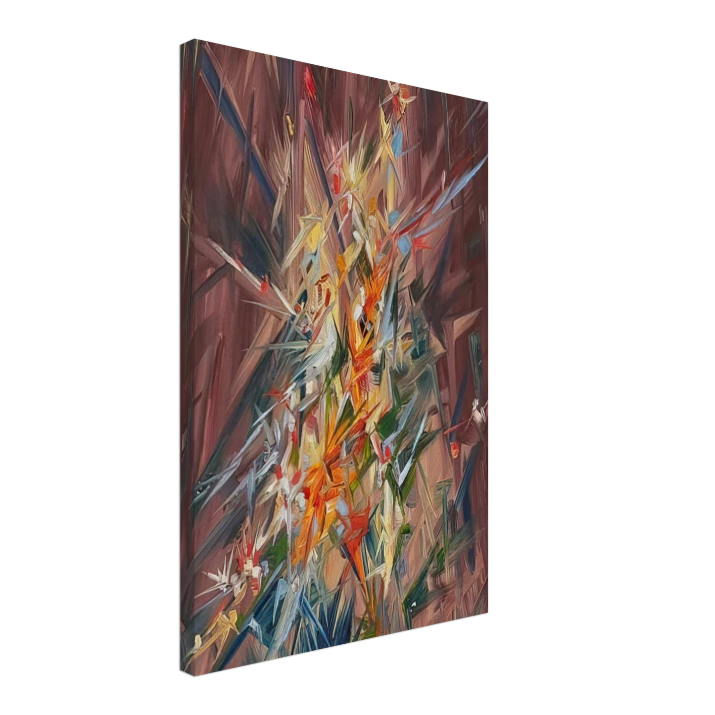 Konrad Zuse - Untitled - 1968 Canvas - 70x100 cm / 28x40 inches-canvas