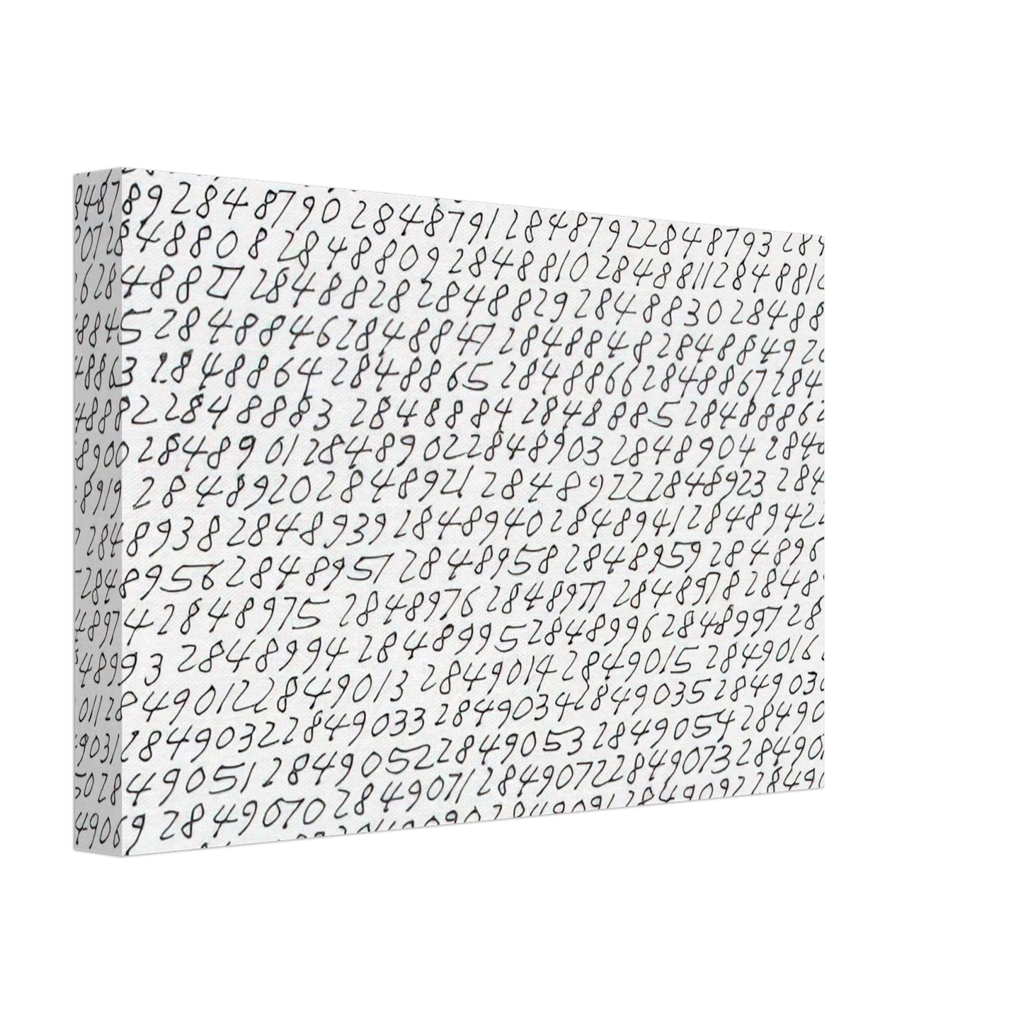 Roman Opalka - 19651 - âˆž, Detail - Conceptual Art Canvas - 40x60 cm / 16x24 inches-canvas