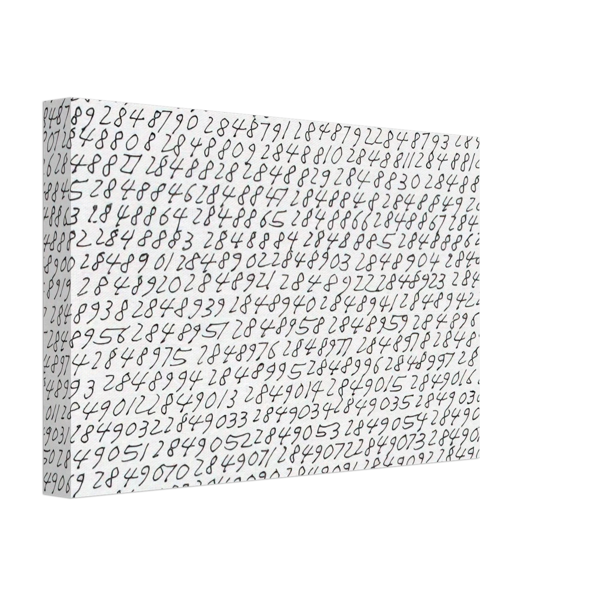 Roman Opalka - 19651 - âˆž, Detail - Conceptual Art Canvas - 40x60 cm / 16x24 inches-canvas