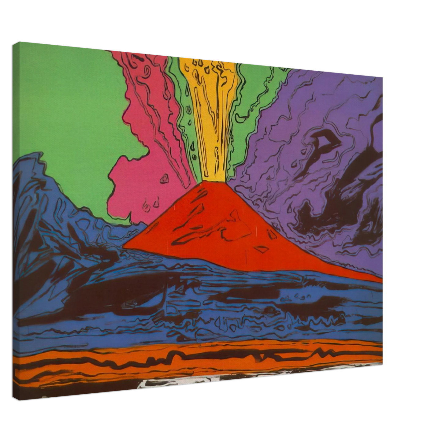 Andy Warhol - Vesuvius Canvas - 20x30 cm / 8x12 inches-canvas