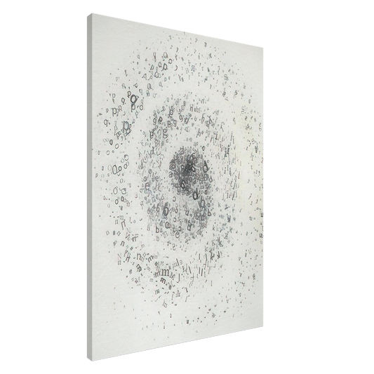 Mira Schendel - Untitled From the series Graphic Objects - 1972 Canvas - 20x30 cm / 8x12 inches-canvas