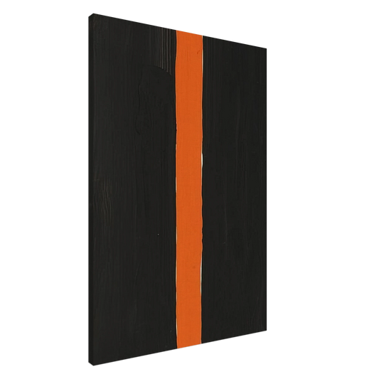 Gunther Forg - Untitled Black and Orange - 1988 Canvas - 20x30 cm / 8x12 inches-canvas
