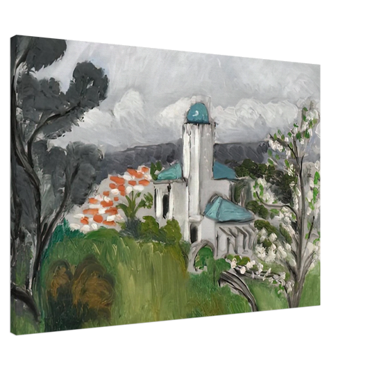 Henri Matisse - LA VILLA BLEUE 1918 Canvas - 20x30 cm / 8x12 inches-canvas