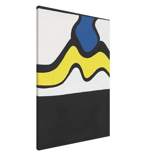 Nicholas Krushenick - Untitled - 1961 Canvas - 20x30 cm / 8x12 inches-canvas