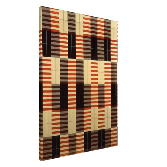 Anni Albers - BLACK WHITE RED 1964 Canvas - 20x30 cm / 8x12 inches-canvas