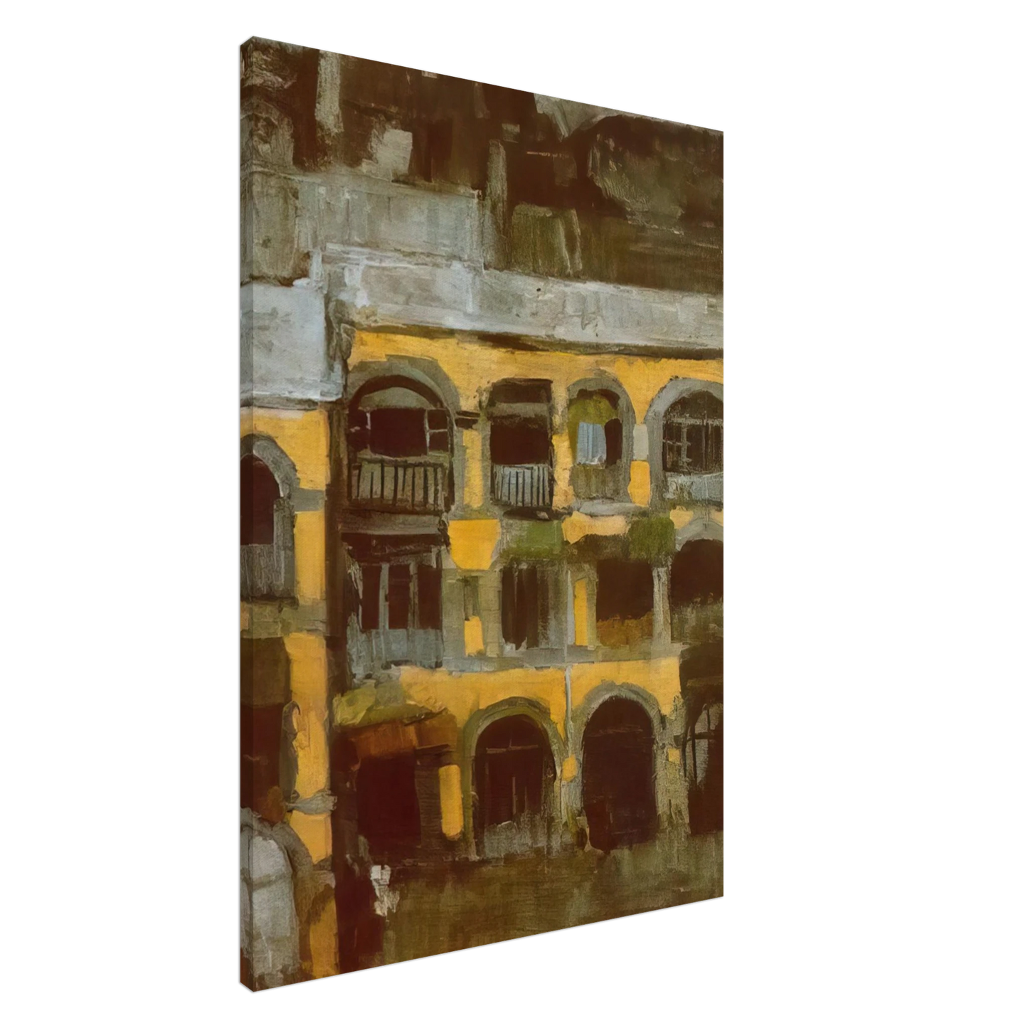 Pablo Picasso - A blue house Canvas - 20x30 cm / 8x12 inches-canvas